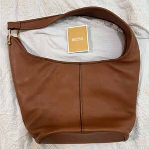 Michael Kors Tan Leather Hobo Bag